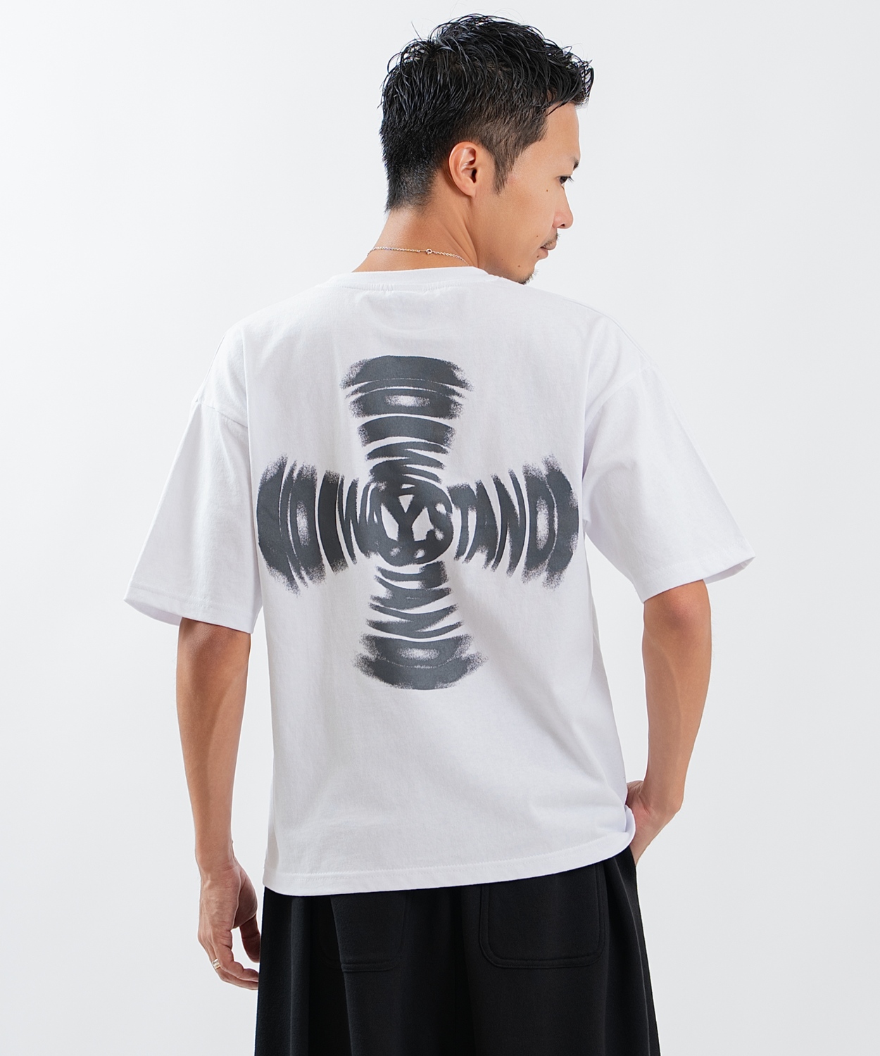 半袖Tシャツ メンズ レディース フォトプリント 綿100 ビッグシルエット SIDEWAY STANCE オーバーサイズ ストリート 古着MIX | improves | 01