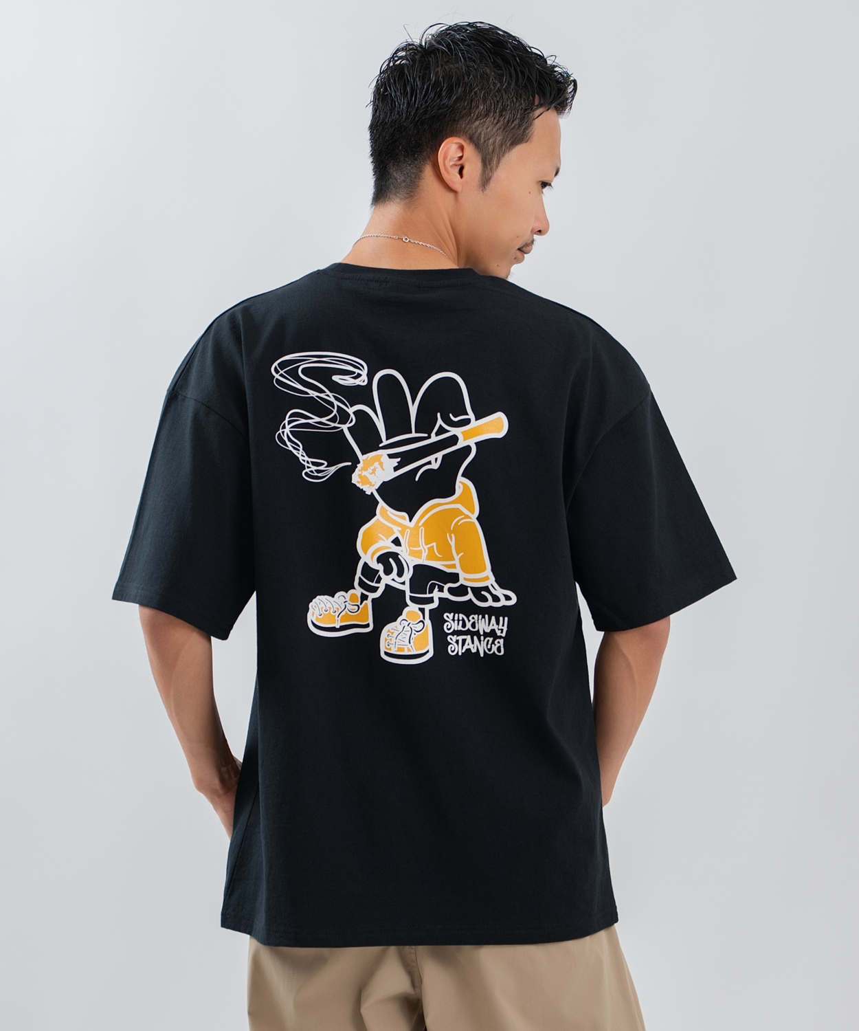 半袖Tシャツ メンズ レディース フォトプリント 綿100 ビッグシルエット SIDEWAY STANCE オーバーサイズ ストリート 古着MIX | improves | 02
