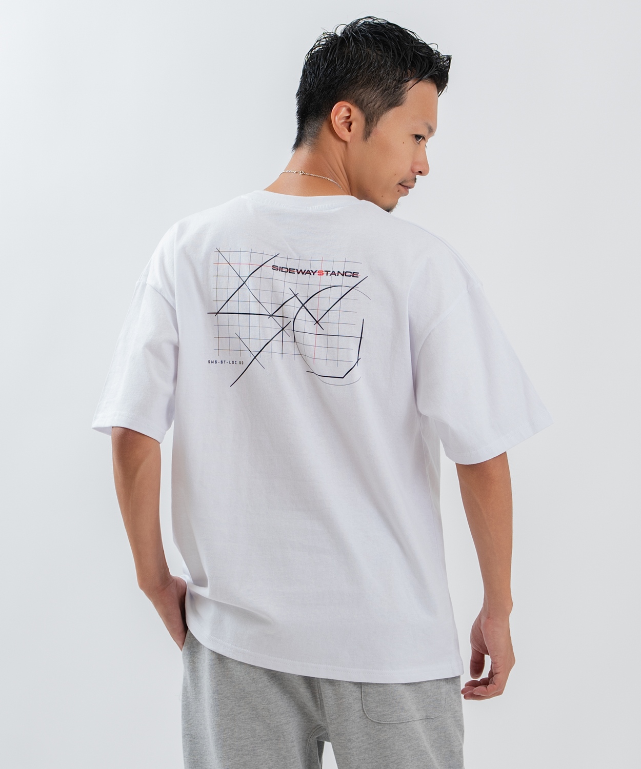 半袖Tシャツ メンズ レディース フォトプリント 綿100 ビッグシルエット SIDEWAY STANCE オーバーサイズ ストリート 古着MIX | improves | 01