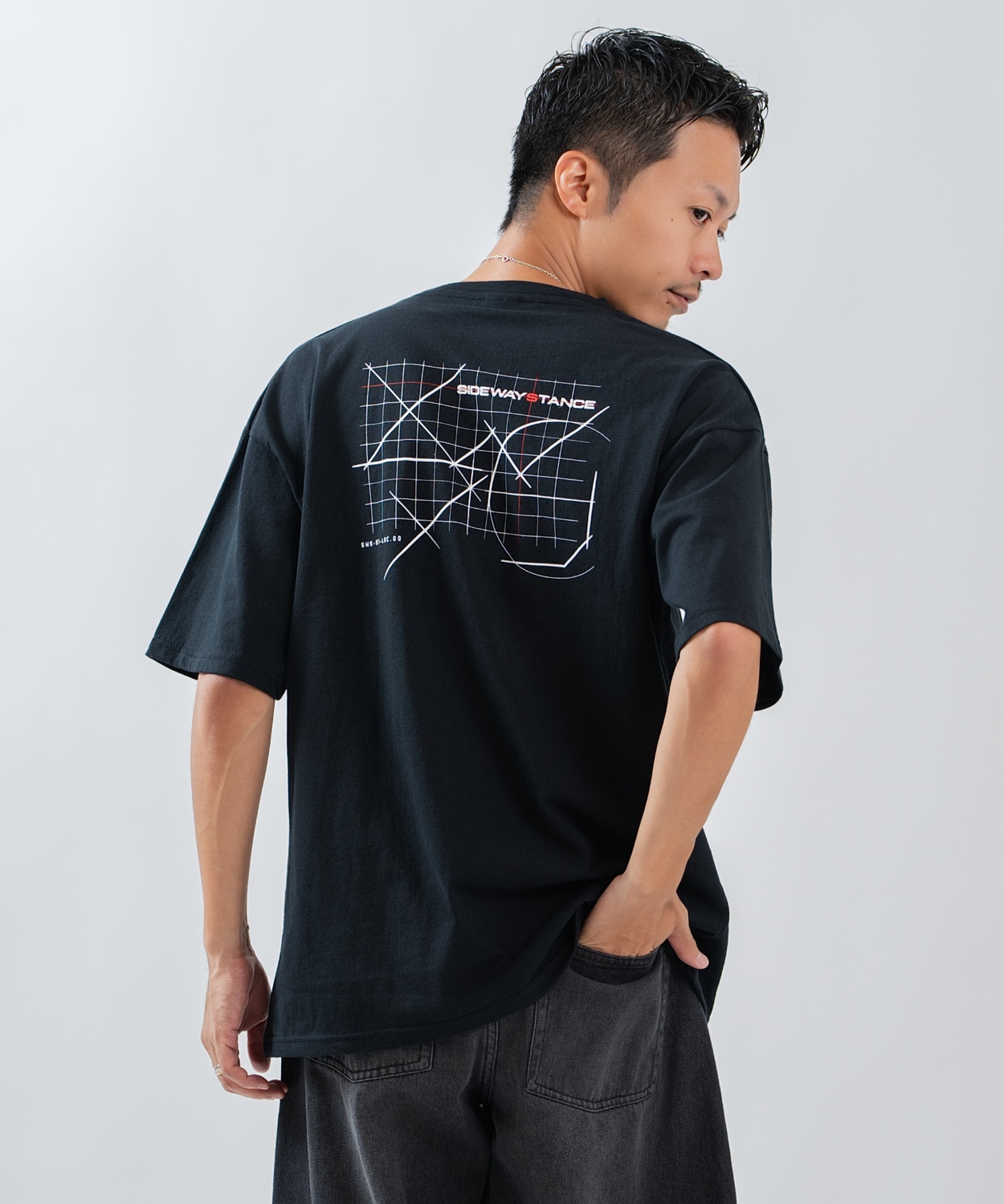 半袖Tシャツ メンズ レディース フォトプリント 綿100 ビッグシルエット SIDEWAY STANCE オーバーサイズ ストリート 古着MIX | improves | 02