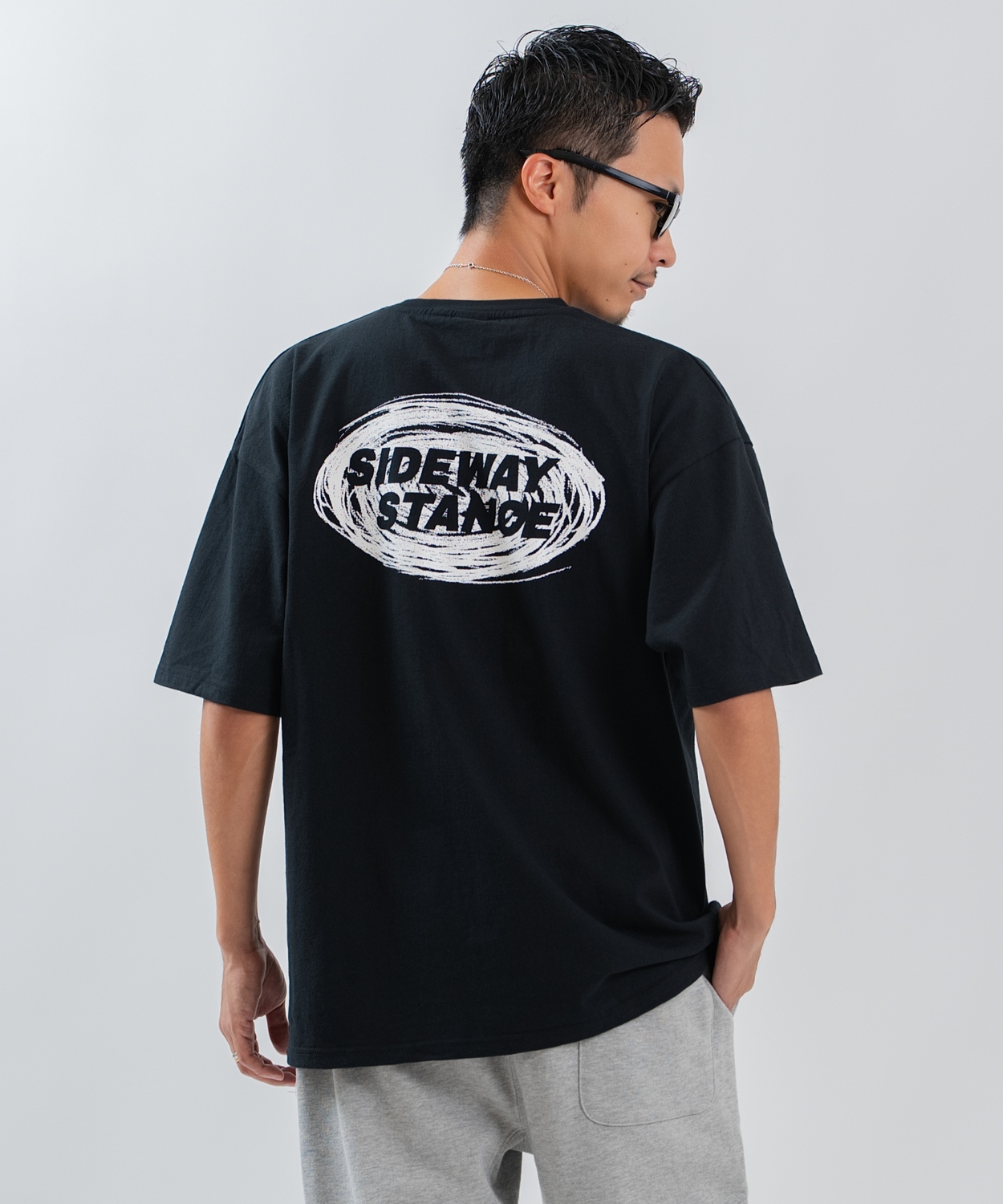 半袖Tシャツ メンズ レディース フォトプリント 綿100 ビッグシルエット SIDEWAY STANCE オーバーサイズ ストリート 古着MIX | improves | 02