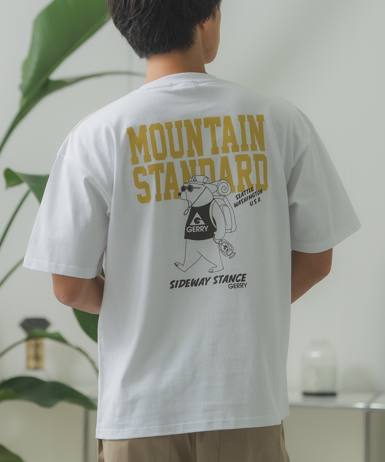 半袖Tシャツ メンズ GERRY×SIDEWAY STANCE ジェリー サイドウェイスタンス 別注コラボ プリント カットソー クマ アウトドア アスレジャー アメカジ | GERRY | 01