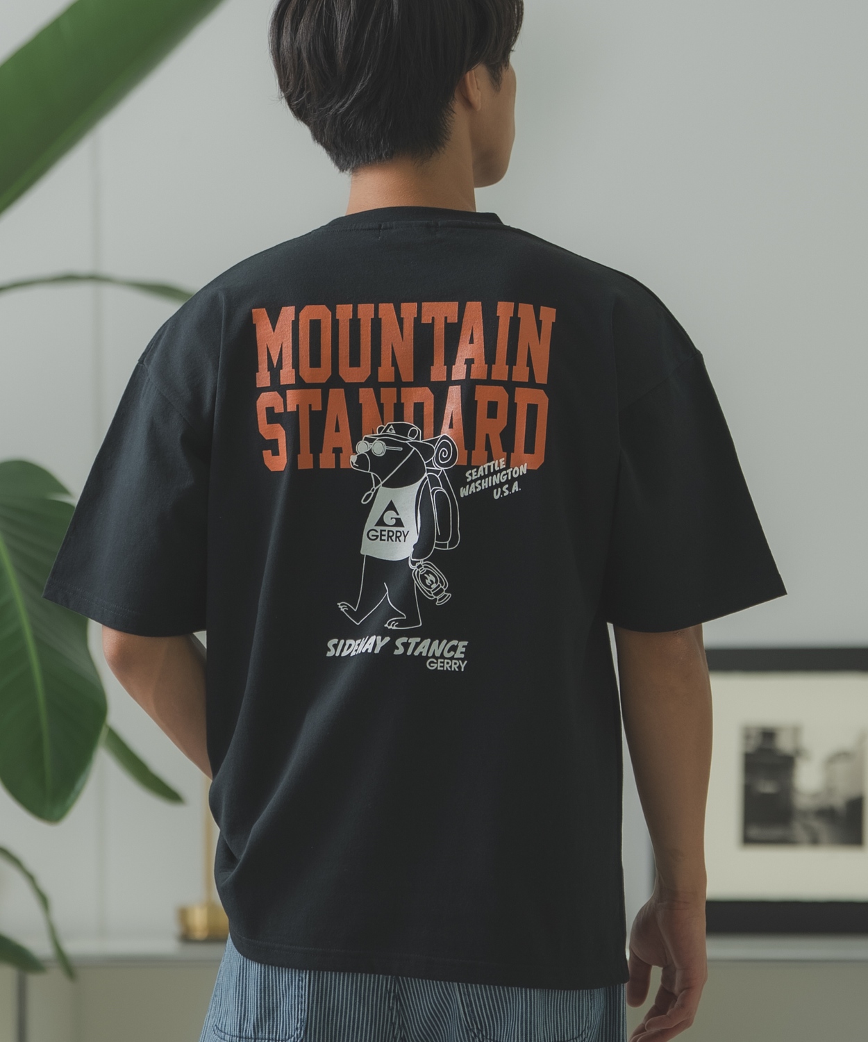 半袖Tシャツ メンズ GERRY×SIDEWAY STANCE ジェリー サイドウェイスタンス 別注コラボ プリント カットソー クマ アウトドア アスレジャー アメカジ | GERRY | 02