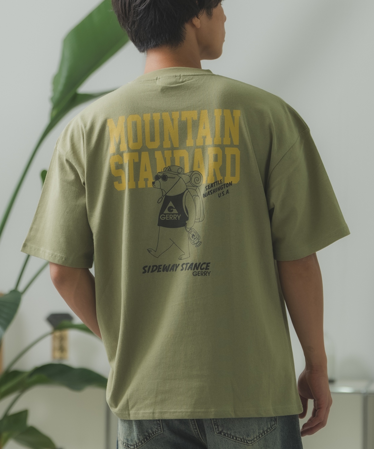 半袖Tシャツ メンズ GERRY×SIDEWAY STANCE ジェリー サイドウェイスタンス 別注コラボ プリント カットソー クマ アウトドア アスレジャー アメカジ | GERRY | 03