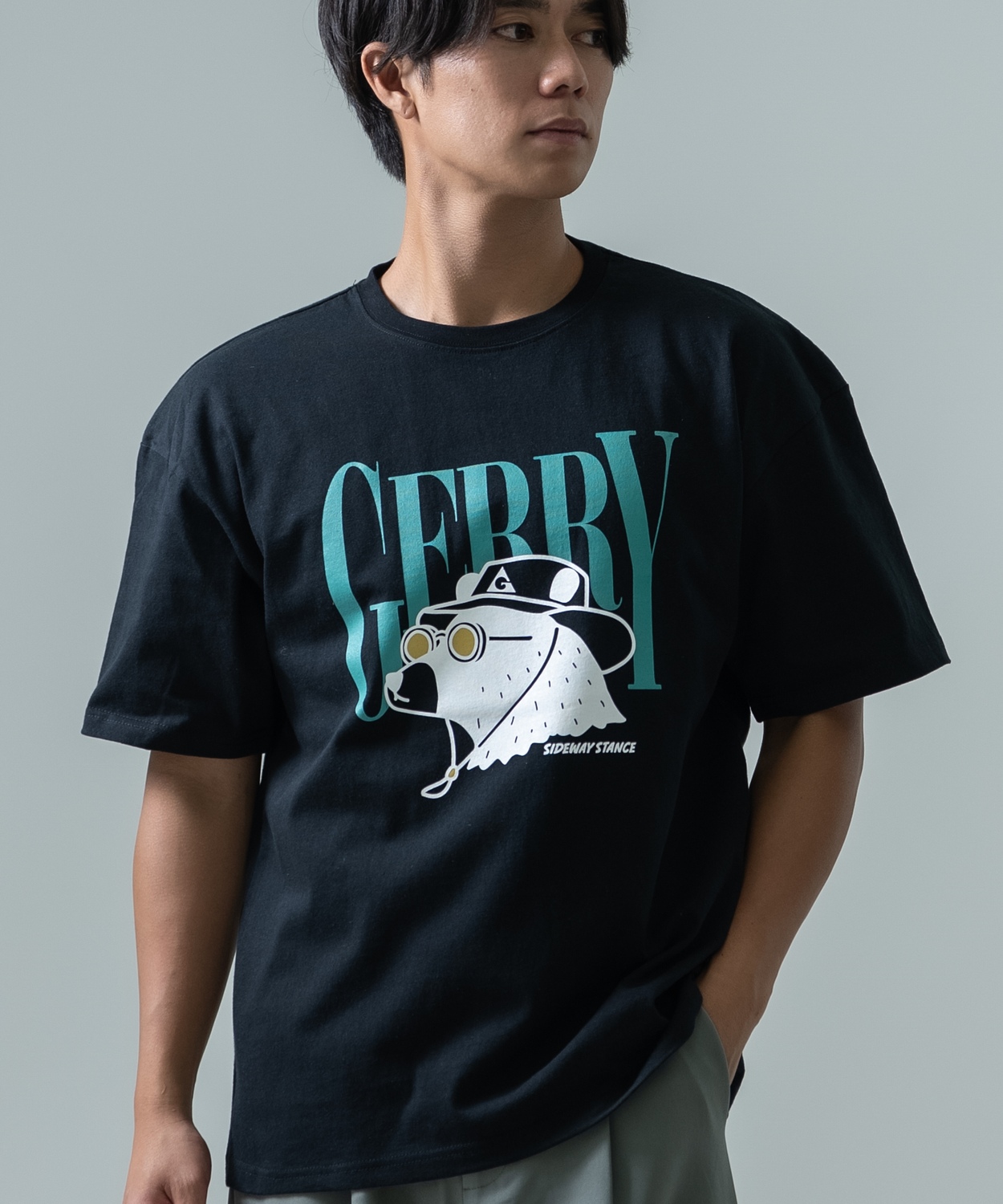 半袖Tシャツ メンズ GERRY×SIDEWAY STANCE ジェリー サイドウェイスタンス 別注コラボ プリント カットソー クマ アウトドア アスレジャー アメカジ | GERRY | 02