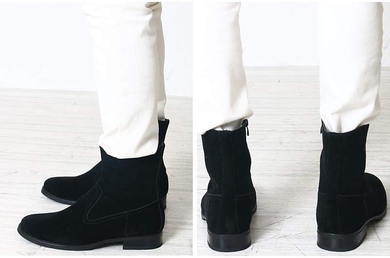 Magine（マージン）の「COW SUEDE LEATHER SIDE ZIP PECOS BOOTS：カウスウェードレザーサイドジップ ペコスブーツ（ブーツ）」  - WEAR