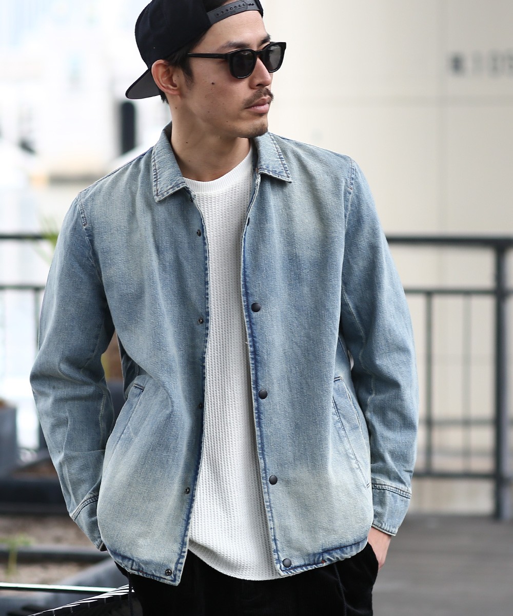 デニム コーチジャケット メンズ ジージャン デニムジャケット Denim ヴィンテージ加工 メンズファッション 994 Improves インプローブス 通販 Yahoo ショッピング
