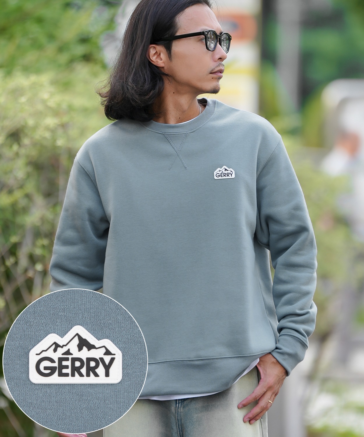 トレーナー メンズ レディース GERRY ジェリー 別注 ワンポイント シリコンワッペン スウェットシャツ 裏起毛スウェット プルオーバー アウトドア アメカジ | GERRY | 03