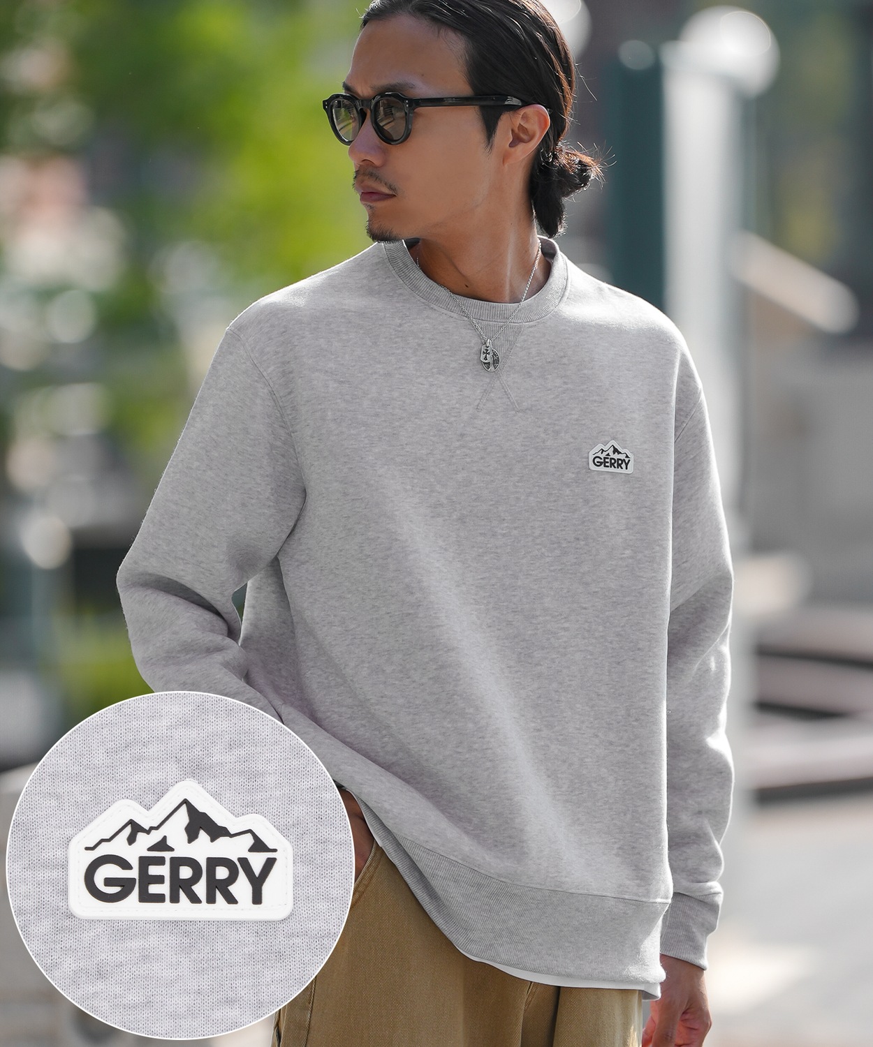 トレーナー メンズ レディース GERRY ジェリー 別注 ワンポイント シリコンワッペン スウェットシャツ 裏起毛スウェット プルオーバー アウトドア アメカジ | GERRY | 02