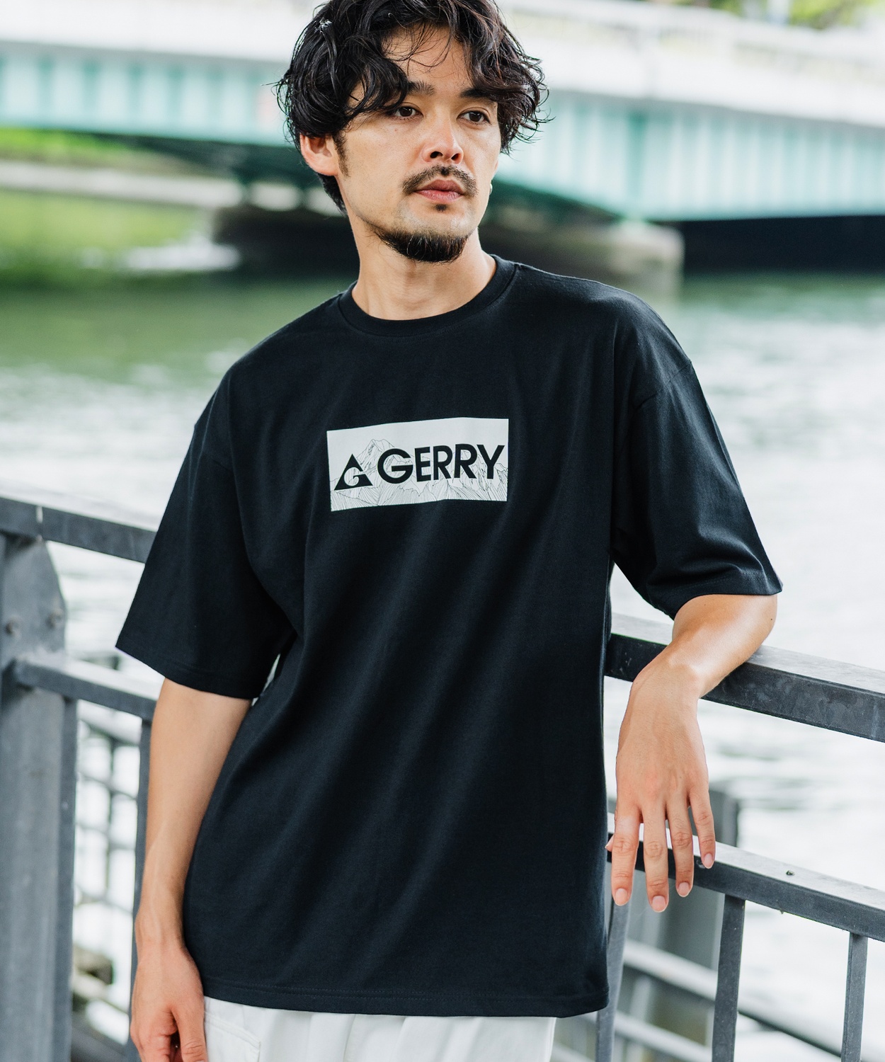 半袖Tシャツ メンズ GERRY ジェリー 別注 マウントロゴ ボックスロゴ プリント 半袖T Tシャツ カットソー アウトドア ストリート アメカジ スポーツライク | GERRY | 02