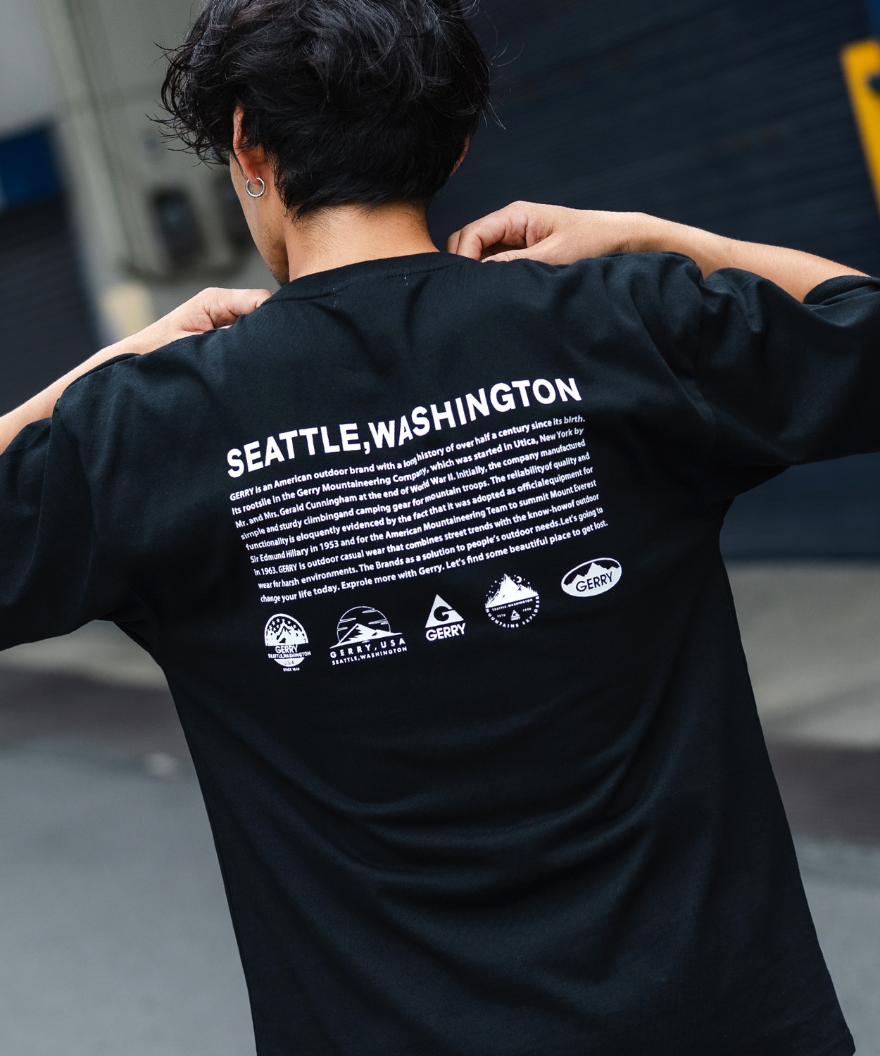 半袖Tシャツ メンズ GERRY ジェリー 別注 アイコニック ロゴ ボックスロゴ 刺しゅう 半袖T Tシャツ カットソー アウトドア ストリート アメカジ スポーツライク | GERRY | 02