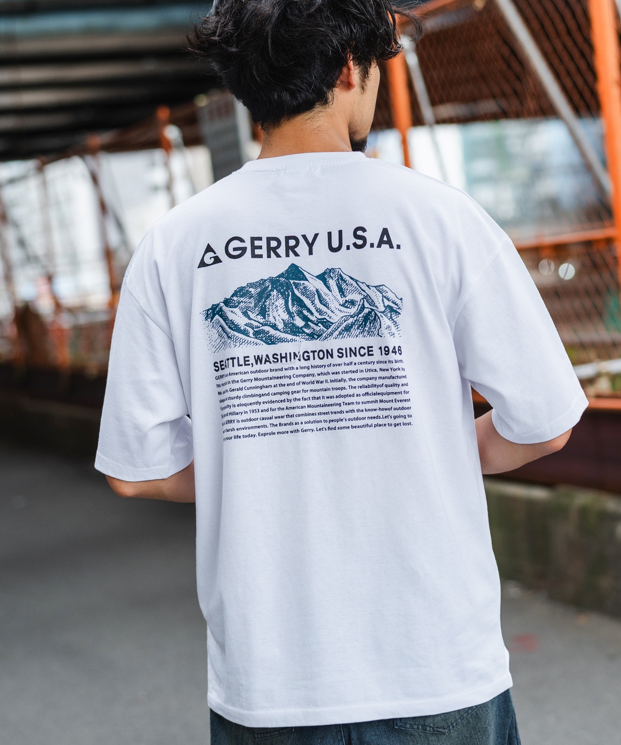 カットソー メンズ GERRY ジェリー 別注 マウントロゴ MT モチーフ 半袖T Tシャツ トップス スポーツライク アウトドア ストリート アメカジ | GERRY | 01