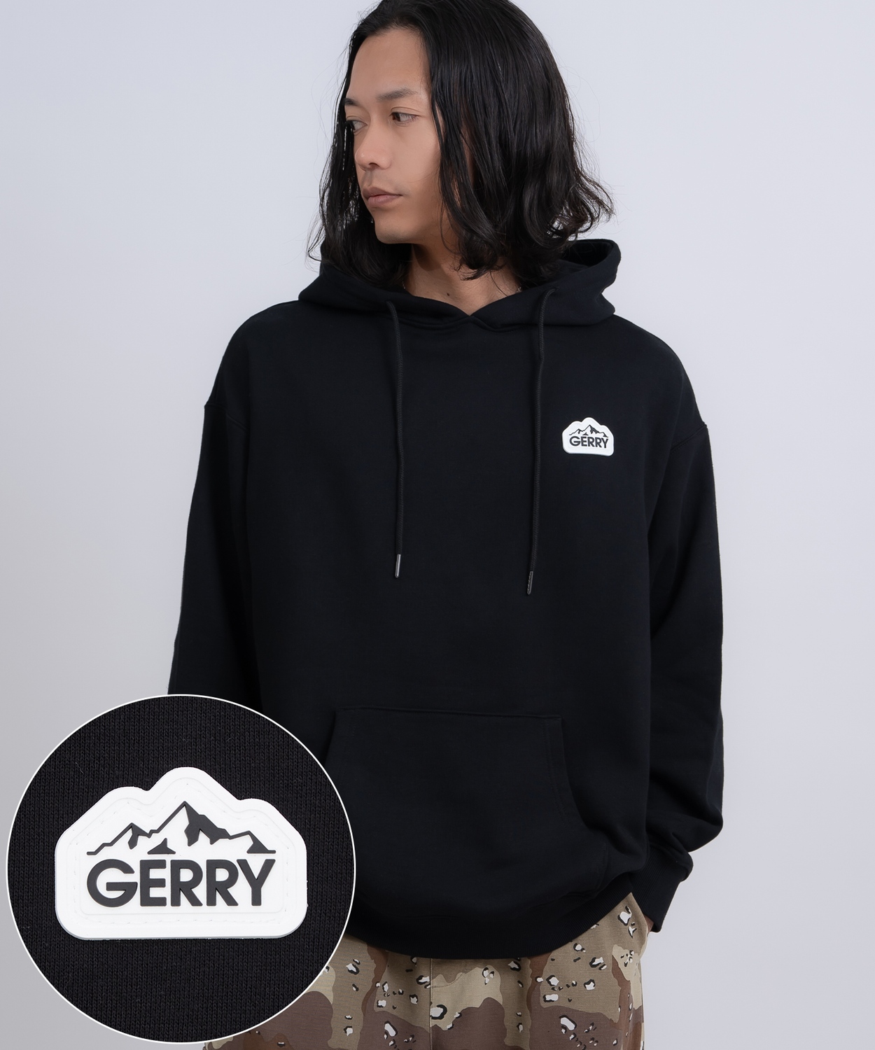 パーカー メンズ GERRY ジェリー ワンポイントロゴ 裏毛 スウェット フーディー 大きめ アウトドア アメカジ カジュアル Y2K ストリート 90s古着MIX | GERRY | 01