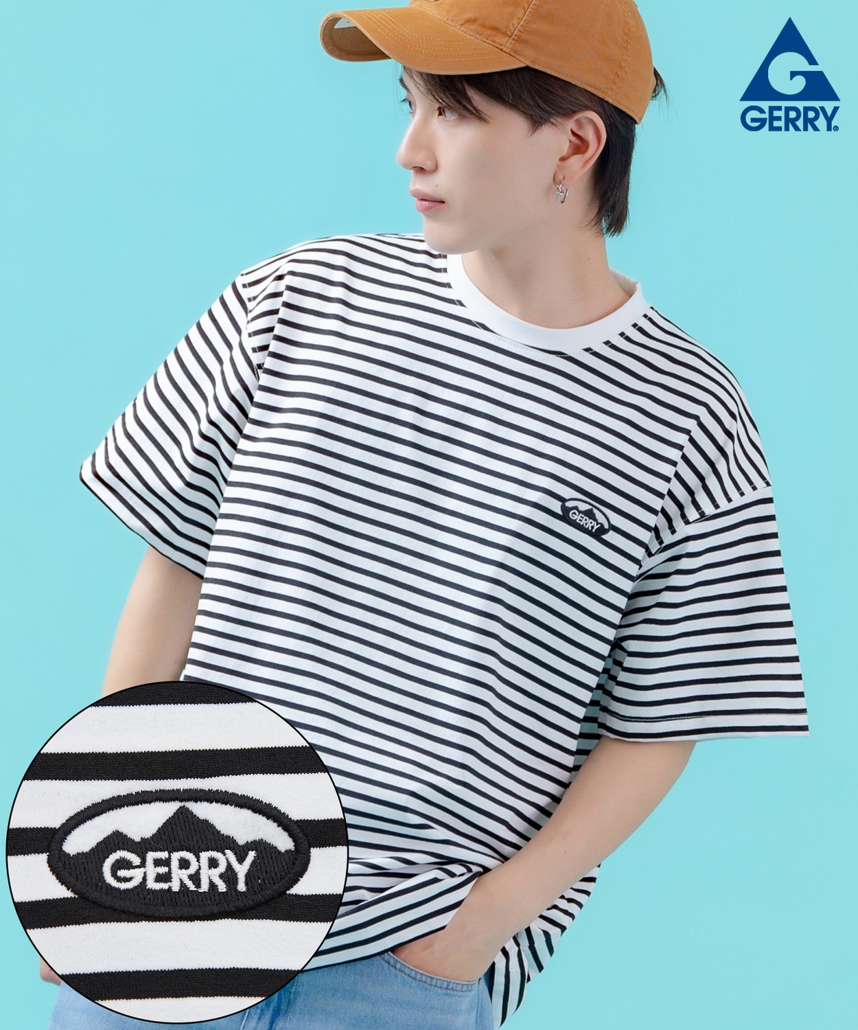 半袖Tシャツ メンズ GERRY ジェリー マウントロゴ ワンポイント 刺しゅう 半袖T カットソー アウトドア ストリート アメカジ 古着MIX | GERRY | 02