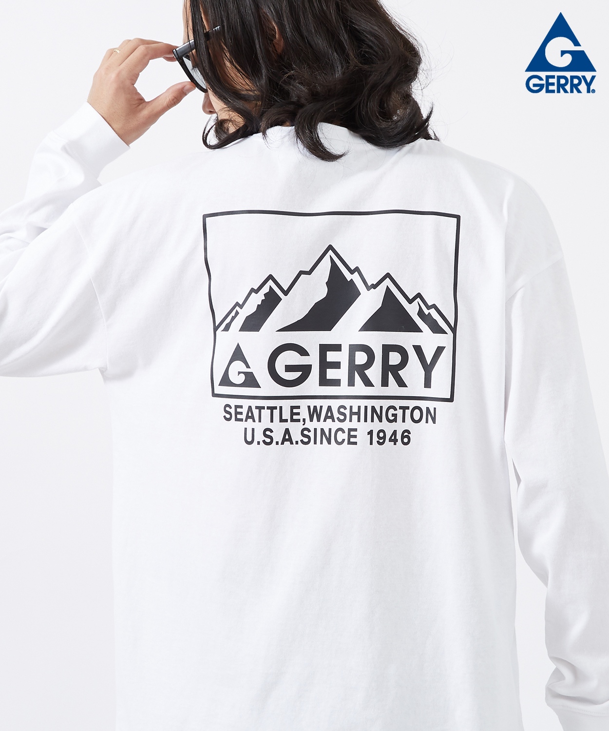 長袖Tシャツ メンズ GERRY ジェリー 別注プリント カットソー マウントロゴ プリント ロンT アウトドア ストリート アメカジ 古着MIX | GERRY | 02