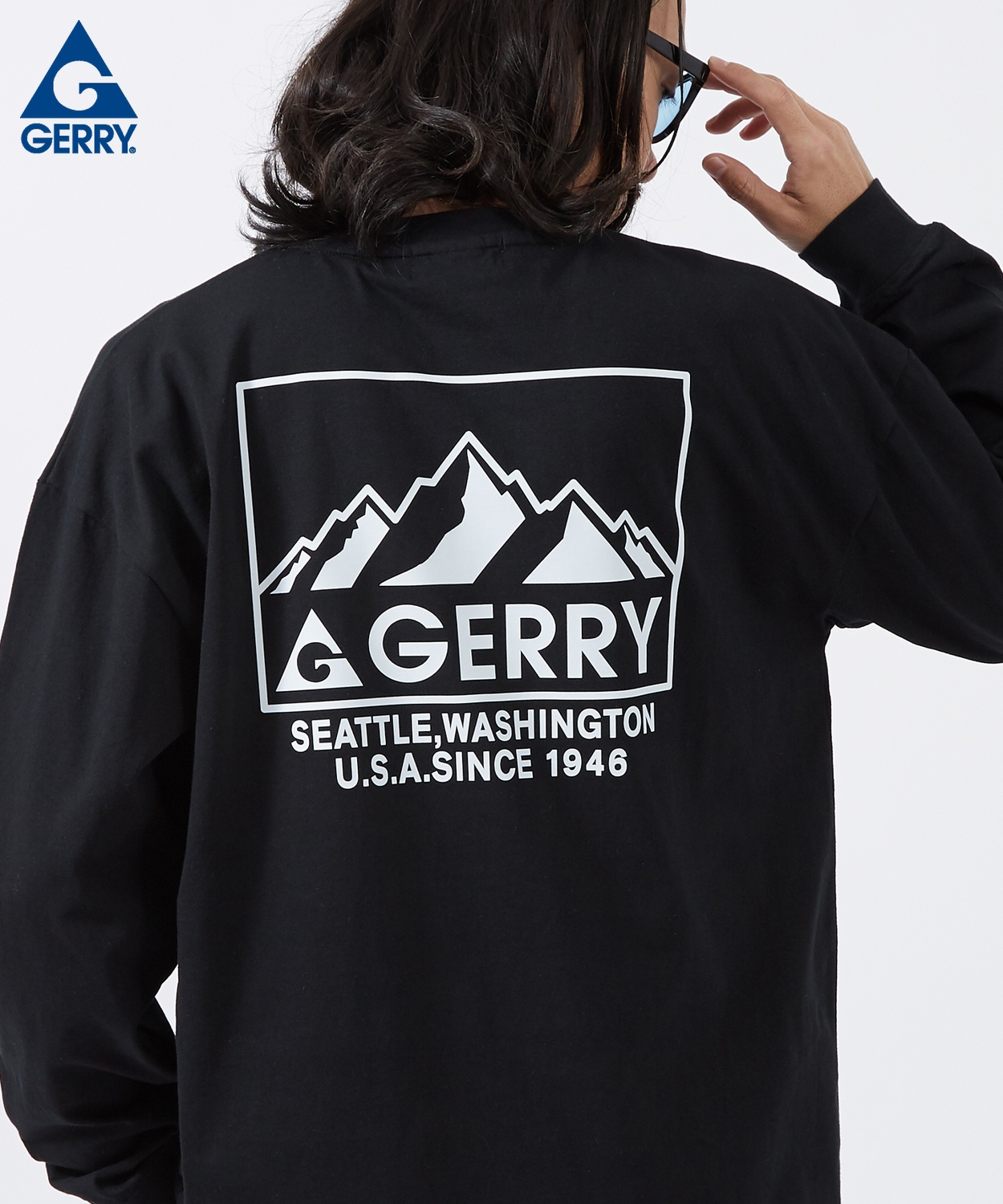 長袖Tシャツ メンズ GERRY ジェリー 別注プリント カットソー マウントロゴ プリント ロンT アウトドア ストリート アメカジ 古着MIX | GERRY | 03