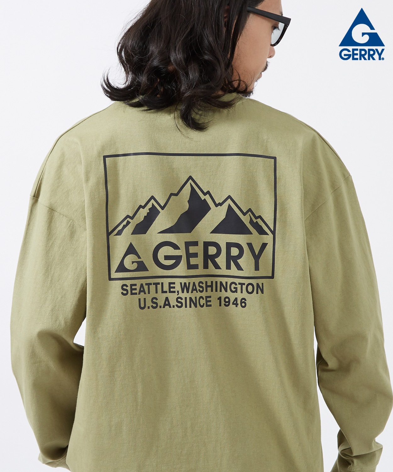 長袖Tシャツ メンズ GERRY ジェリー 別注プリント カットソー マウントロゴ プリント ロンT アウトドア ストリート アメカジ 古着MIX | GERRY | 04