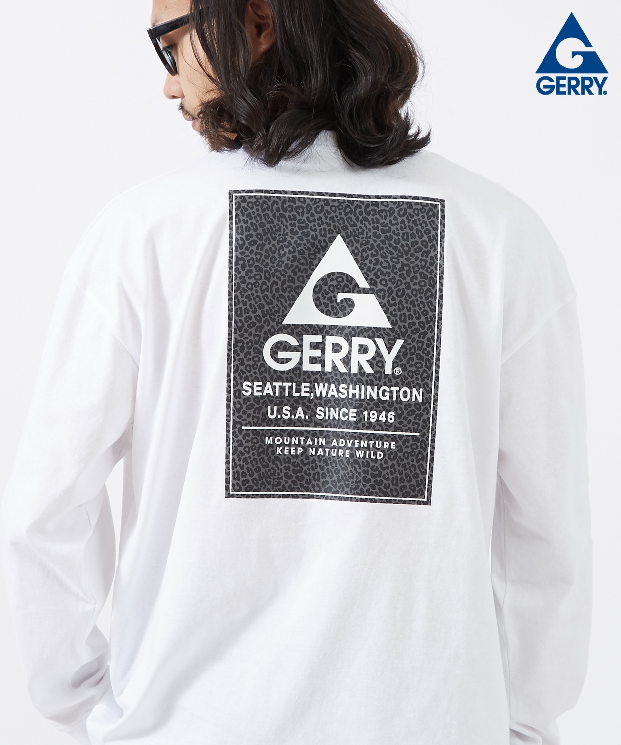 長袖Tシャツ メンズ GERRY ジェリー 別注プリント カットソー レオパード プリント ロンT アウトドア ストリート アメカジ 古着MIX | GERRY | 02