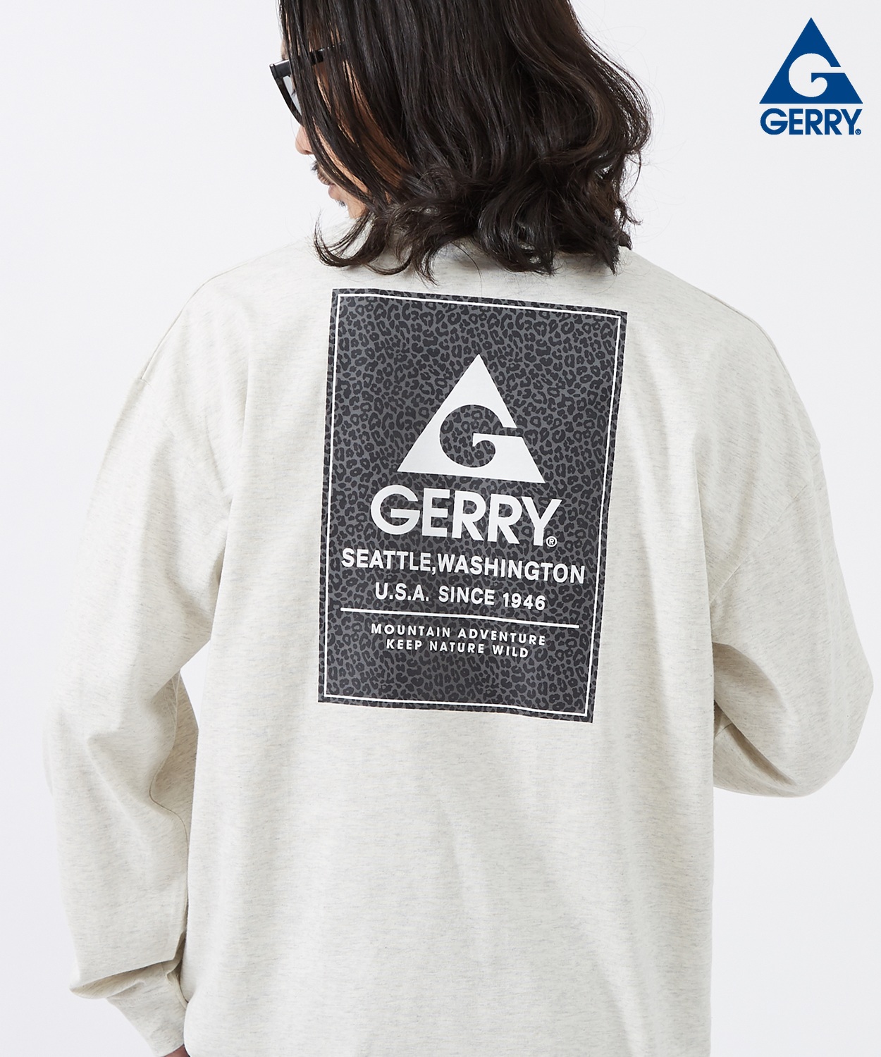 長袖Tシャツ メンズ GERRY ジェリー 別注プリント カットソー レオパード プリント ロンT アウトドア ストリート アメカジ 古着MIX | GERRY | 05