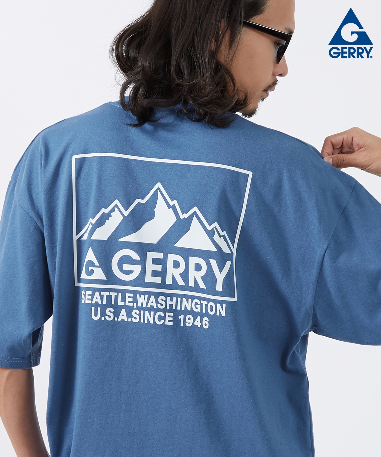 半袖Tシャツ メンズ GERRY ジェリー 別注プリント カットソー マウントロゴ プリント Tシャツ アウトドア ストリート アメカジ 古着MIX | GERRY | 05