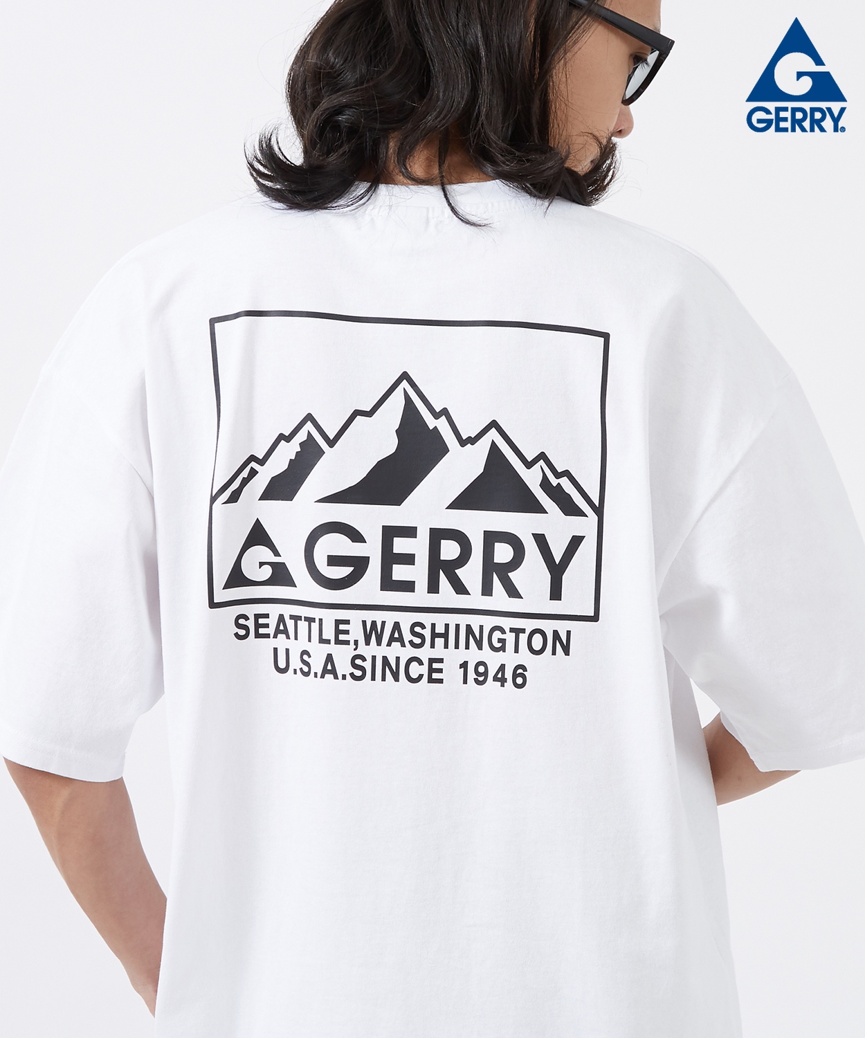 半袖Tシャツ メンズ GERRY ジェリー 別注プリント カットソー マウントロゴ プリント Tシャツ アウトドア ストリート アメカジ 古着MIX | GERRY | 01