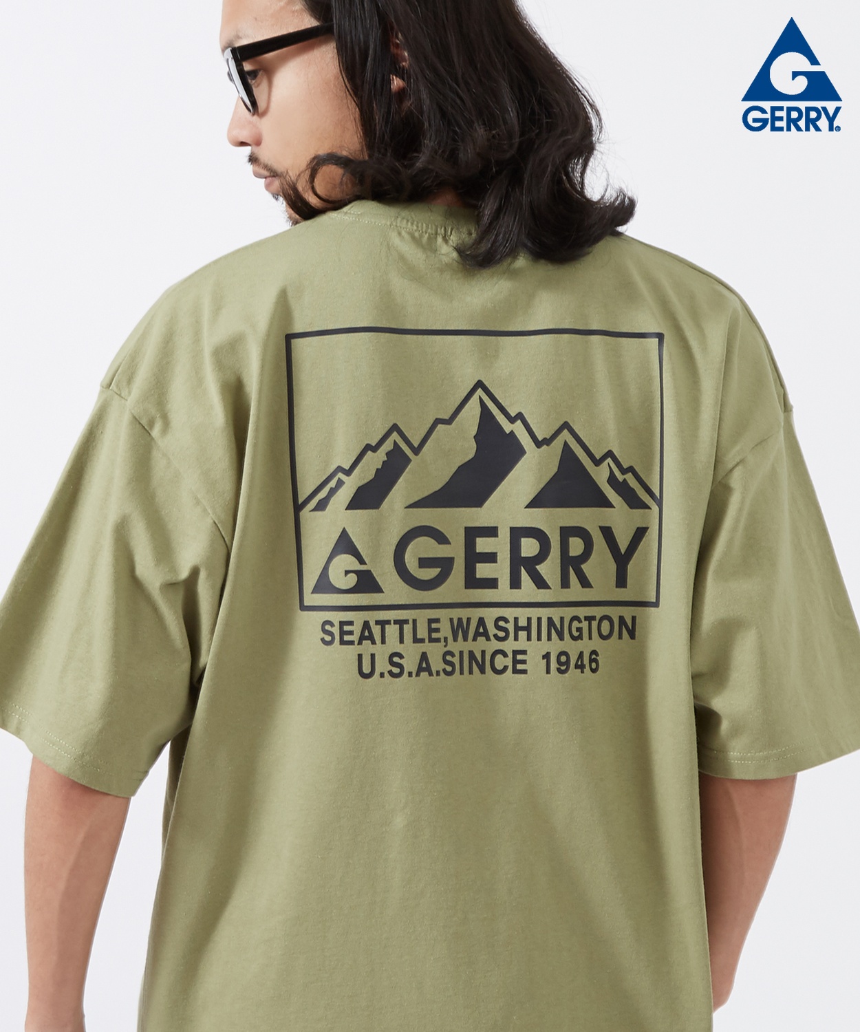 半袖Tシャツ メンズ GERRY ジェリー 別注プリント カットソー マウントロゴ プリント Tシャツ アウトドア ストリート アメカジ 古着MIX | GERRY | 04