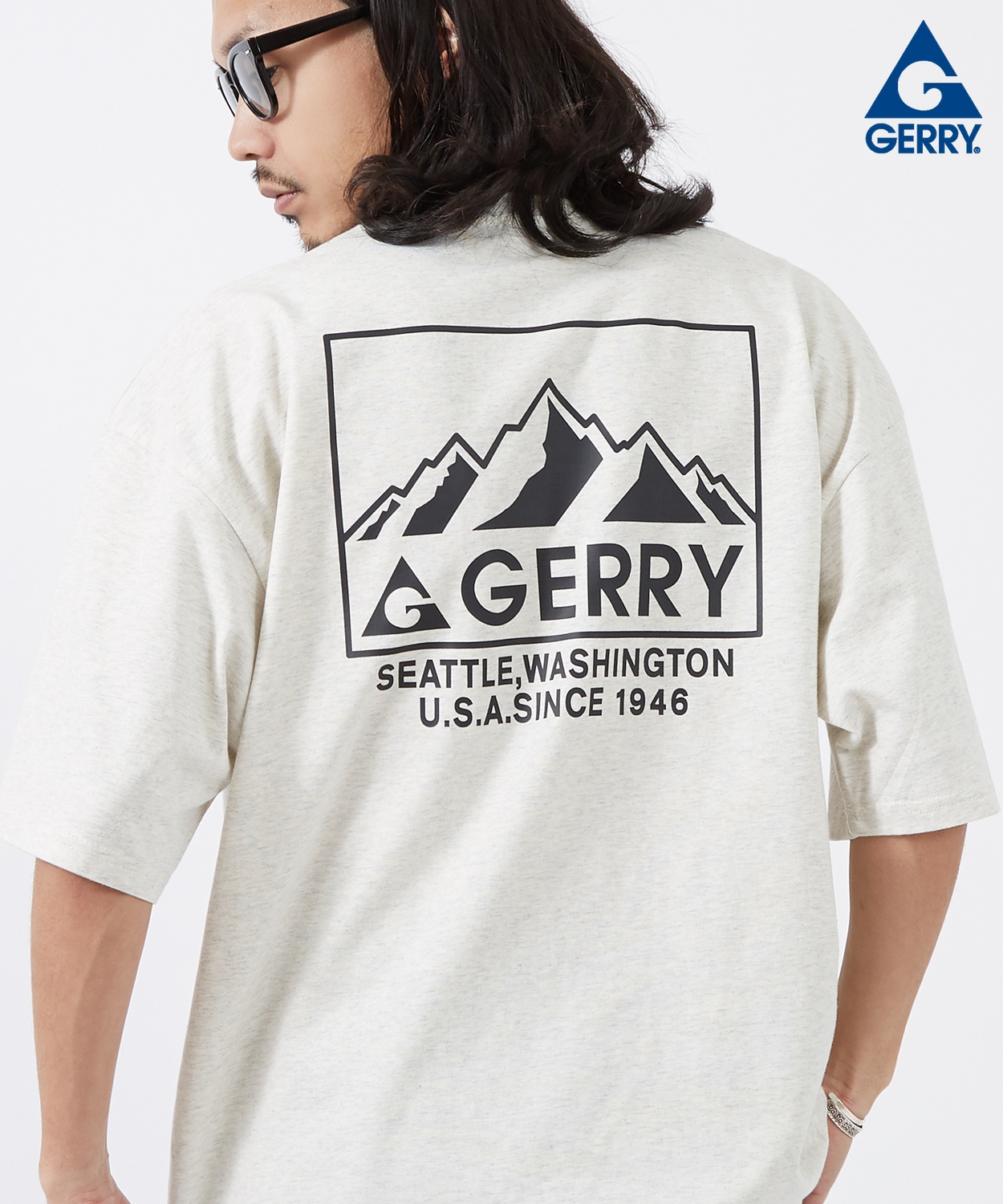 半袖Tシャツ メンズ GERRY ジェリー 別注プリント カットソー マウントロゴ プリント Tシャツ アウトドア ストリート アメカジ 古着MIX | GERRY | 03
