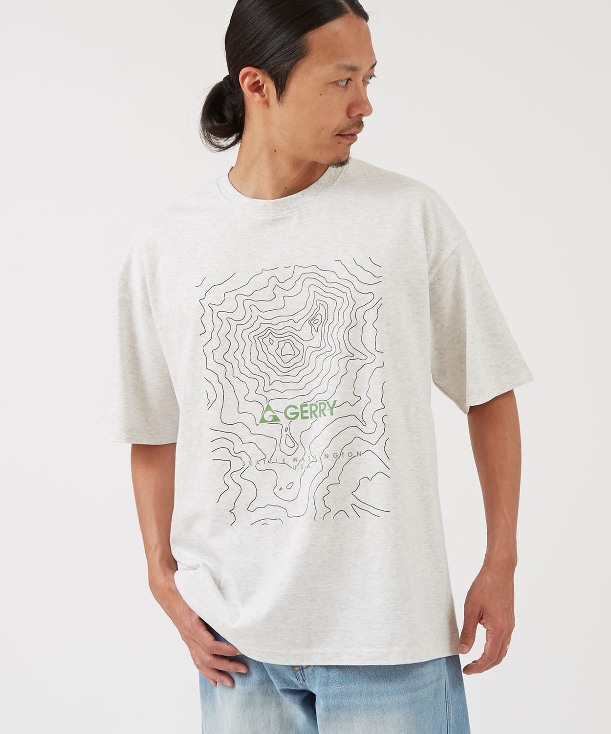 半袖Tシャツ メンズ GERRY ジェリー 別注プリント カットソー プリント アウトドア ストリート アメカジ 古着MIX ホワイト ブラック | GERRY | 03