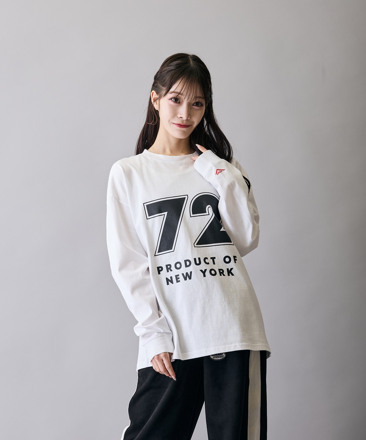 長袖Tシャツ メンズ ロンT カットソー プリントTシャツ オーバーサイズ ビッグシルエット カジュアル ストリート  韓国ファッション | improves | 01