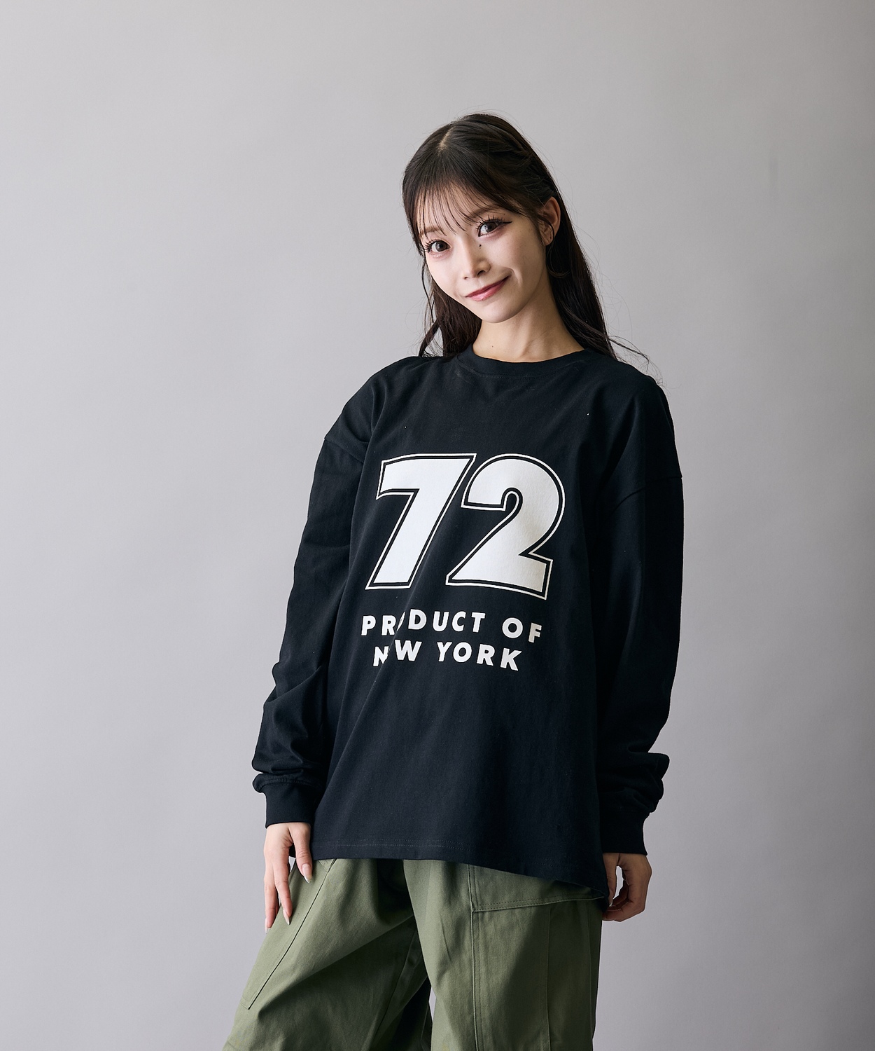 長袖Tシャツ メンズ ロンT カットソー プリントTシャツ オーバーサイズ ビッグシルエット カジュアル ストリート  韓国ファッション | improves | 02