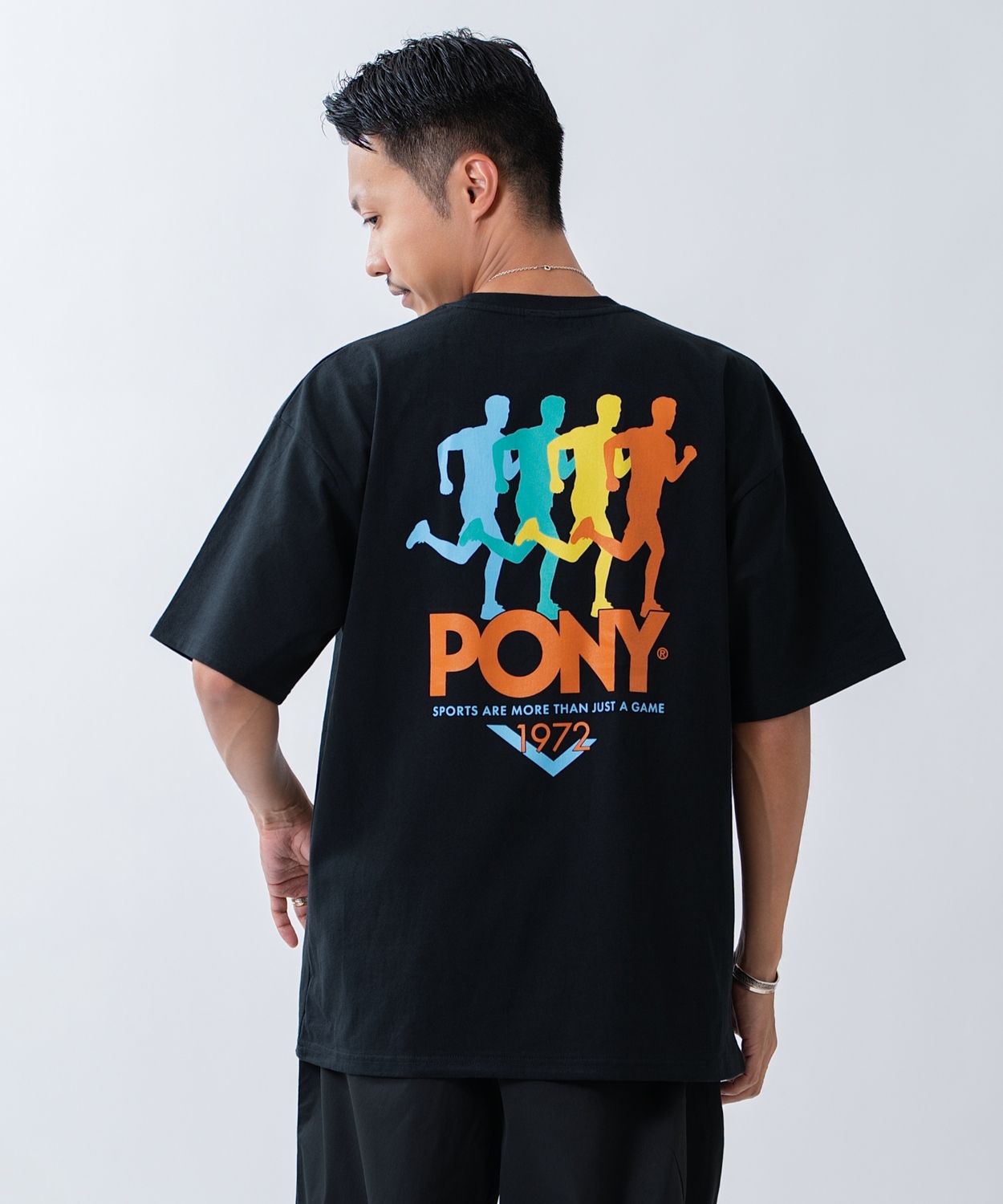 半袖Tシャツ メンズ PONY ポニー カットソー プリントTシャツ オーバーサイズ ビッグシルエット カジュアル ストリート  韓国ファッション | improves | 02