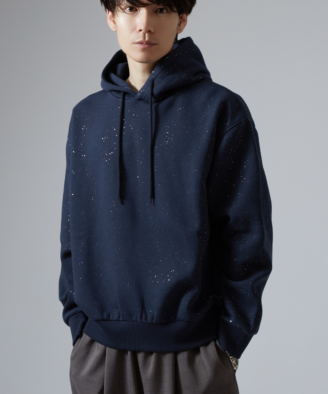 improves（インプローブス） パーカー メンズ ラメ 起毛 大きめ