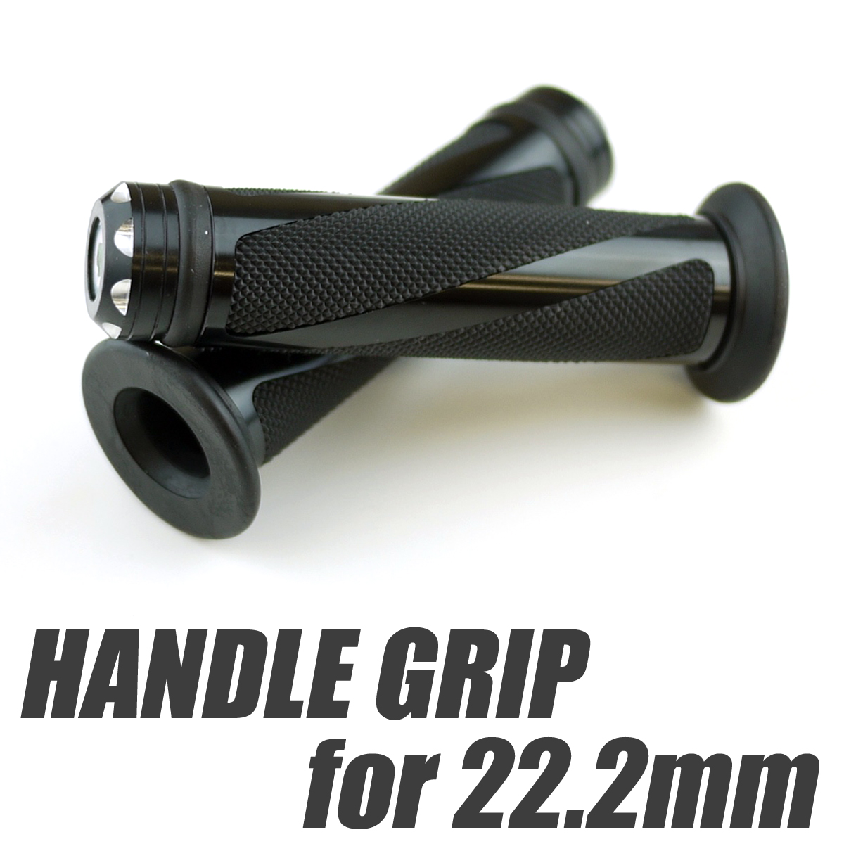 ブラック グリップ バーエンド付き トルネード 黒 114mm KSR110 D