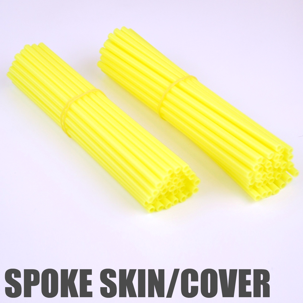 蛍光イエロー 76本 スポークスキン ラップ カバー WR250X WR250R