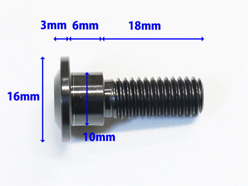 フォルツァ MF10 MF12 MF13専用 64チタン合金製 前後ブレーキディスクボルトセット 黒 ブラック｜imtrading｜05