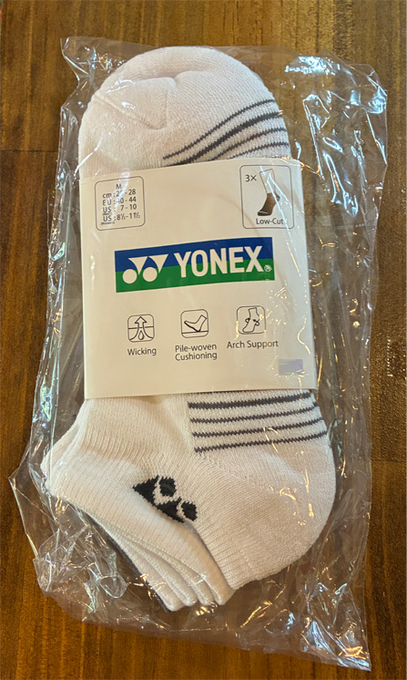 YONEX メンズ3Pスニーカーインソックス 19265Y(080)