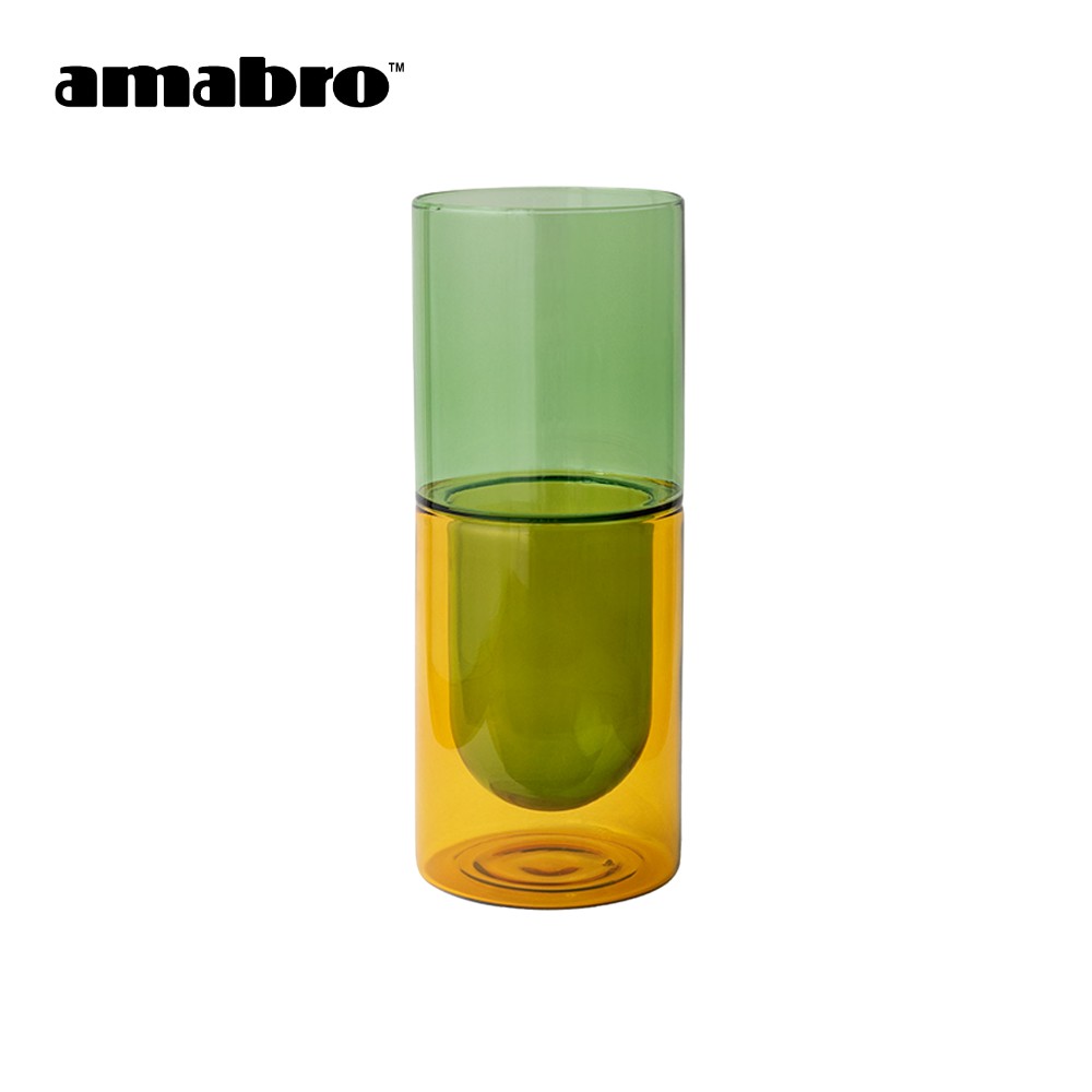 amabro（アマブロ） DW VASE CLEAR ダブルウォール ベース Sサイズ 二