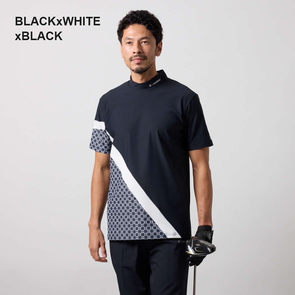 BANDEL GOLF バンデル ゴルフ ALLOVER SWITCH S/S MOCK NECK