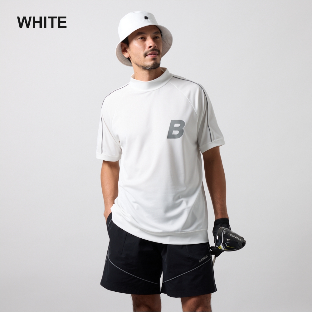 BANDEL GOLF バンデル ゴルフ PIPING REFLECTOR S/S MOCK NECK