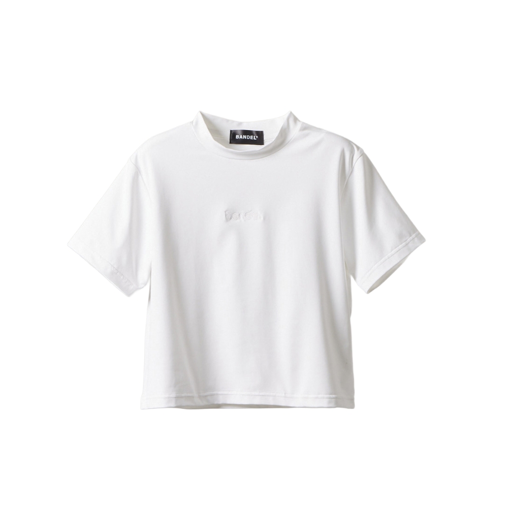 2026ss 完売！ホワイト クロップド Tシャツ 半袖 01 BANDEL（バンデル） クロップドTシャツ ウィメンズ Tシャツ BNS