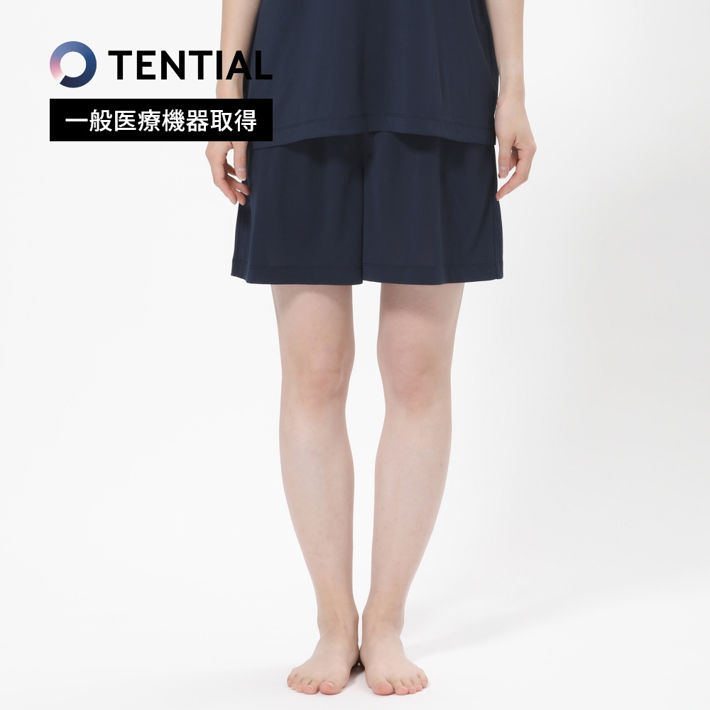 TENTIAL BAKUNE ドライショートパンツ　Women M ネイビー TENTIAL（テンシャル） リカバリーウェア BAKUNE DRY バクネ ドライ
