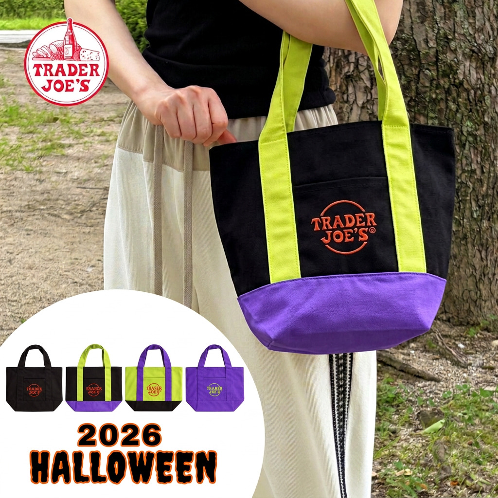 TRADER JOE'S �g���[�_�[�W���[�Y MINI CANVAS TOTE BAG �G�R�o�b�O 2026�n���E�B������i����