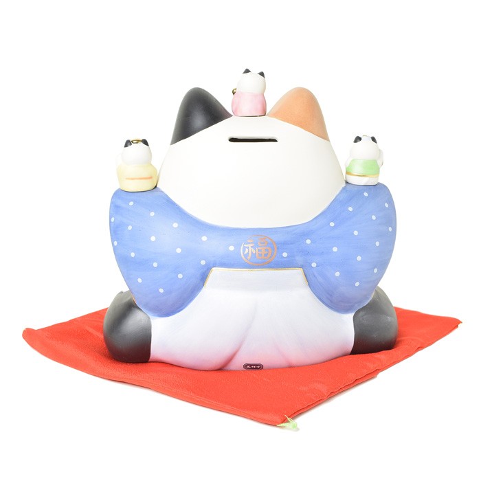 錦彩七福神福助招き猫 7号 : 稲葉仏壇店 Yahoo!店 - 通販