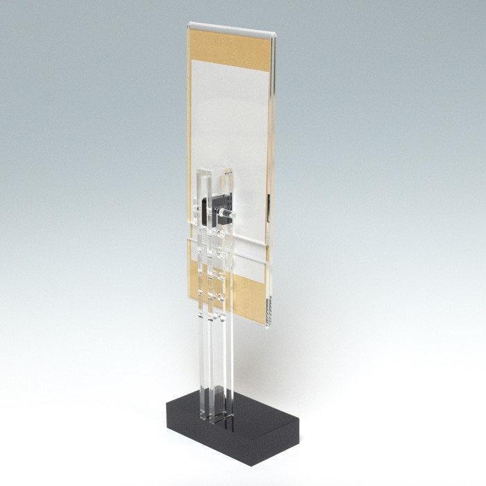 スタンド型 掛け軸 三尊仏 新世紀軸 クリア 大 選べる宗派 掛軸 置き型