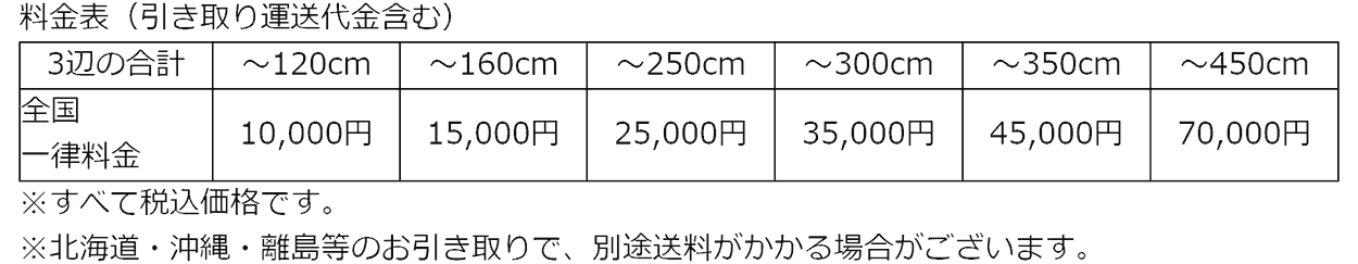 仏壇処分 供養 送料無料 お仏壇合計サイズ350cm以下（奥行か×横×高さの