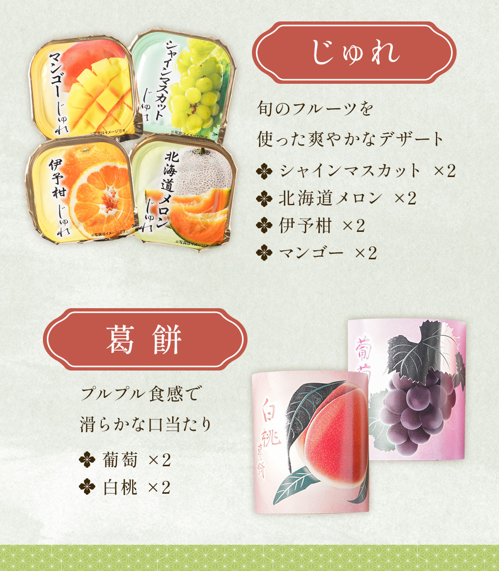 お中元 2026 ゼリー 水ようかん スイーツ 源楽製菓 和風菓子詰合せ