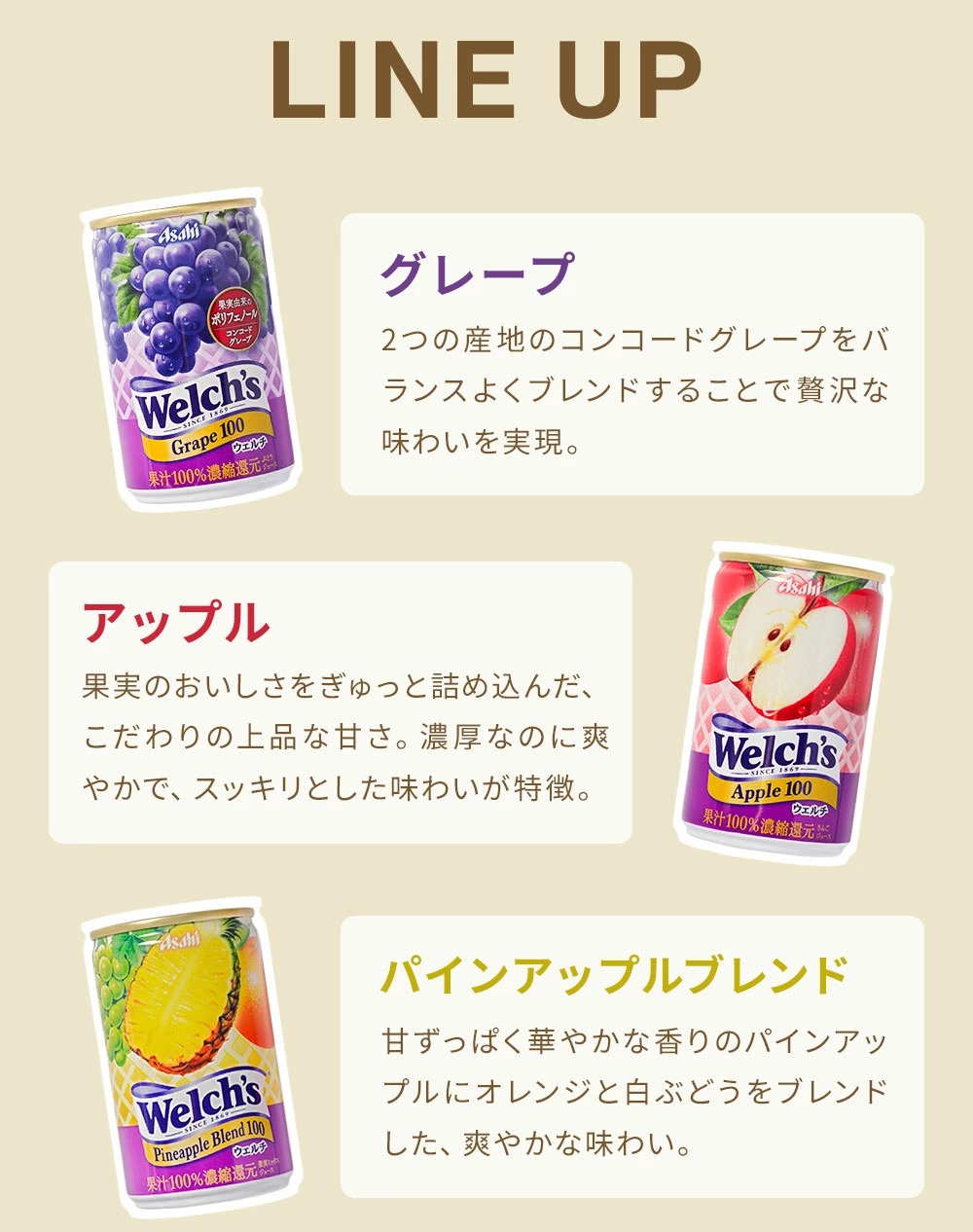 Welch's お中元 2026 ウェルチ ジュース 詰め合わせ アサヒ飲料 Welchs