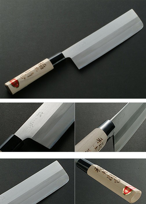 独創的独創的稲井作 菜切包丁ミガキ スウェーデン鋼 165mm