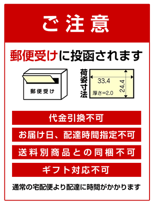 ネコポス注意