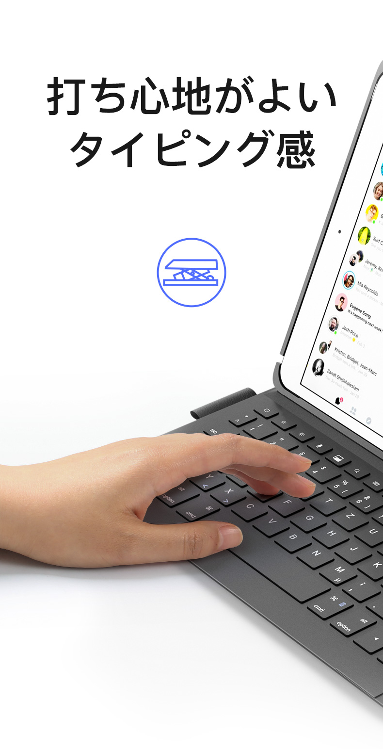 Inateck [超軽量 超薄] iPad ケース キーボード付き Bluetooth